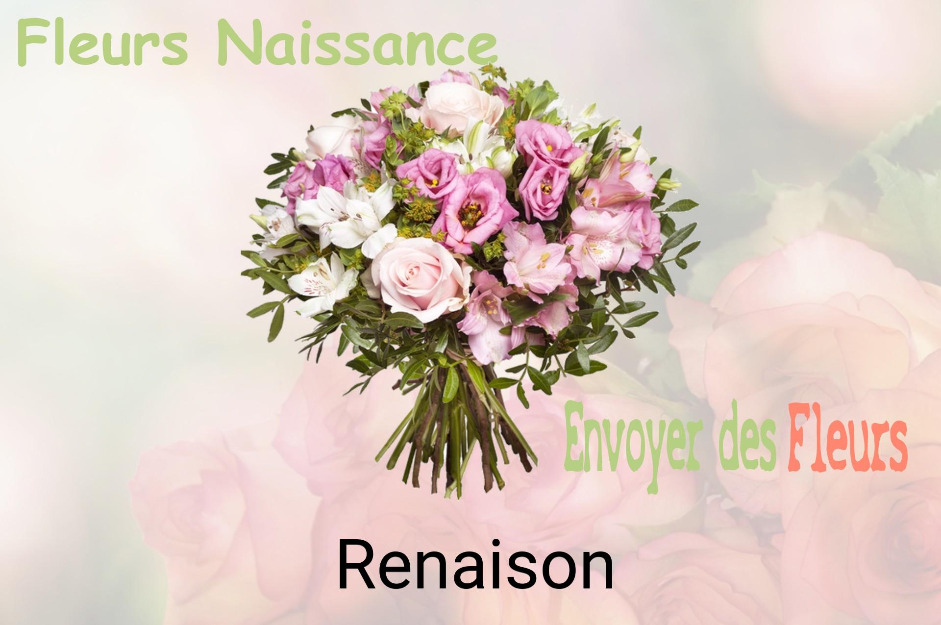 Bouquet de fleurs de naissance livré à Renaison